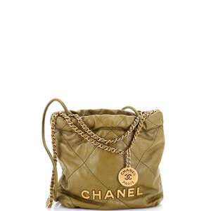 Chanel Mini 22 Chain Hobo Quilted Calfskin